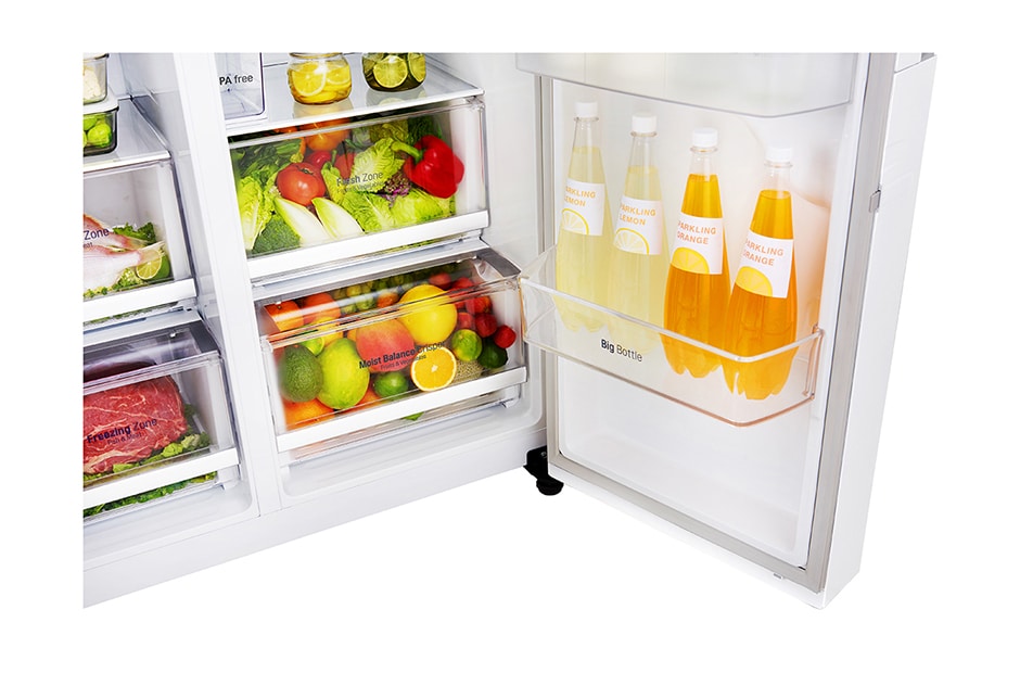 LG 625L No-Frost Side-by-Side ledusskapis, platums 91,2cm, augstums 179cm , GSJ761SWXZ, thumbnail 14